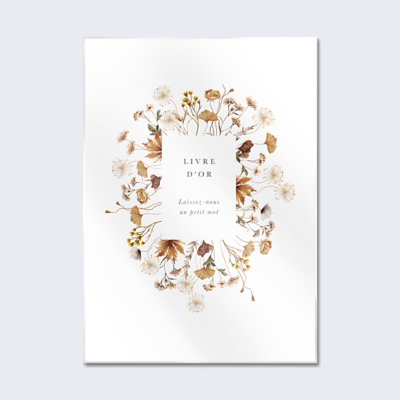 Panneau Mariage Livre d'Or Jardin Sauvage