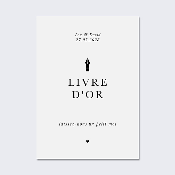 Panneau Mariage Livre d'Or Générique