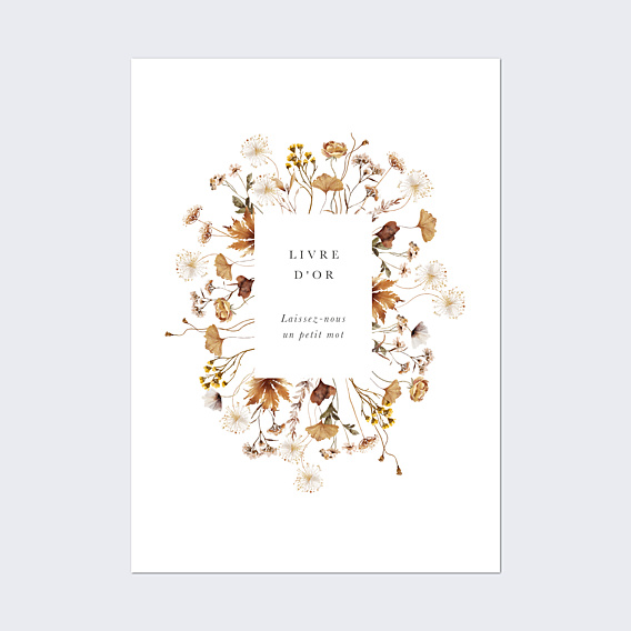 Panneau Mariage Livre d'Or Jardin Sauvage