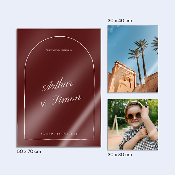 Panneau Mariage Amour passionnel