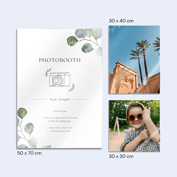 Panneau Mariage Photobooth Eucalyptus
