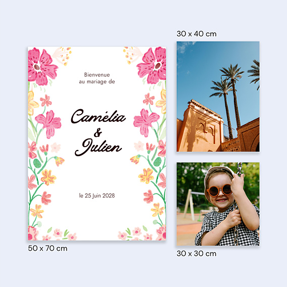 Panneau Mariage Jardin botanique