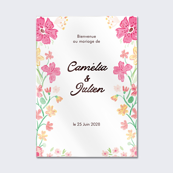 Panneau Mariage Jardin botanique