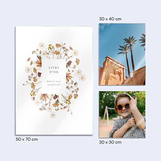 Panneau Mariage Livre d'Or Jardin Sauvage