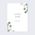Panneau Mariage Livre d'Or Couronne Eucalyptus