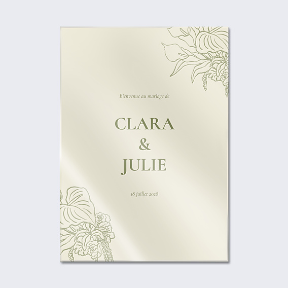 Panneau Mariage Bloom floral