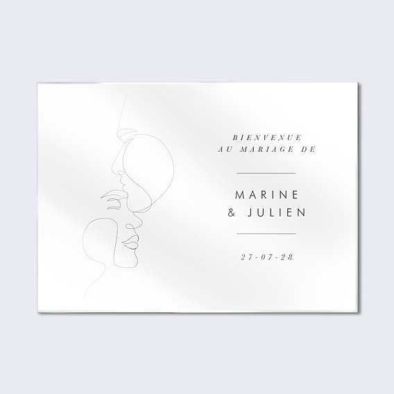 Panneau Mariage Affection