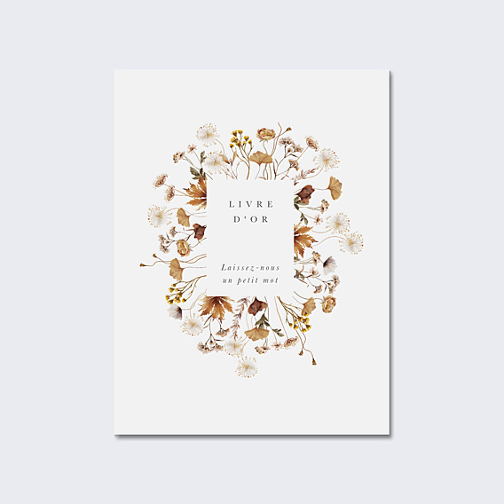 Panneau Mariage Livre d'Or Jardin Sauvage
