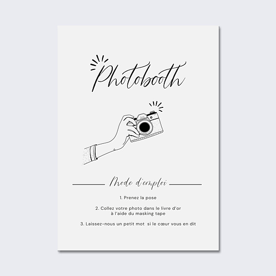 Panneau Mariage Photobooth