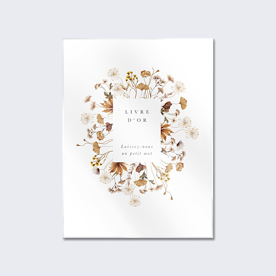 Panneau Mariage Livre d'Or Jardin Sauvage