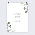 Panneau mariage Livre d'Or Couronne Eucalyptus