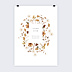 Panneau mariage Livre d'Or Jardin Sauvage
