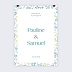 Panneau mariage Petites fleurs bleues