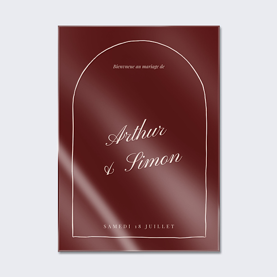Panneau Mariage Amour passionnel