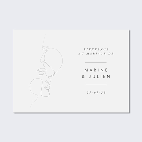 Panneau Mariage Affection