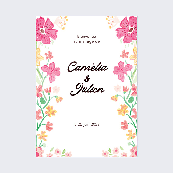 Panneau Mariage Jardin botanique