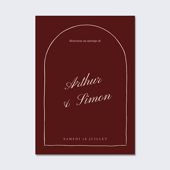 Panneau Mariage Amour passionnel
