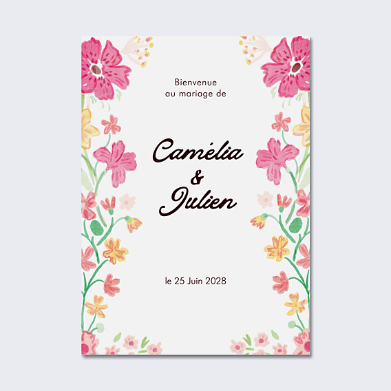 Panneau Mariage Jardin botanique