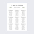 Plan de Table Mariage Végétal Classique