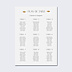Plan de Table Mariage Couronne Chic