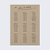 Plan de Table Mariage Message Humoristique