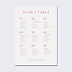 Plan de Table Mariage Maison Lemoine X Popcarte - Ivory