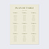 Plan de Table Mariage Bloom floral