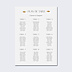 Plan de Table Mariage Couronne Chic