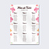 Plan de Table Mariage Jardin botanique
