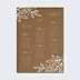 Plan de Table Mariage Dentelle Kraft