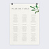 Plan de table mariage Arche et Oliviers