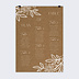 Plan de table mariage Dentelle Kraft
