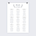 Plan de table mariage Passeport
