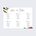 Plan de Table Mariage Wild Flowers