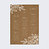 Plan de Table Mariage Dentelle Kraft