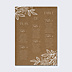 Plan de Table Mariage Dentelle Kraft
