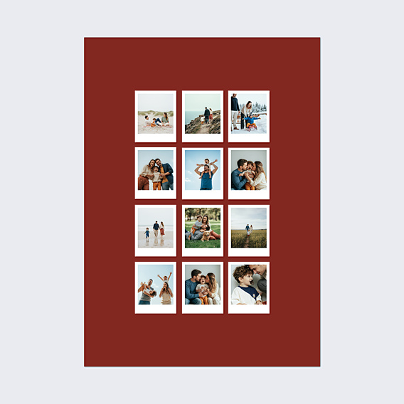 Affiche famille Color bloc multi pola