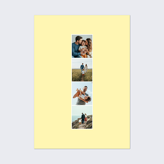 Affiche famille Color bloc photocabine