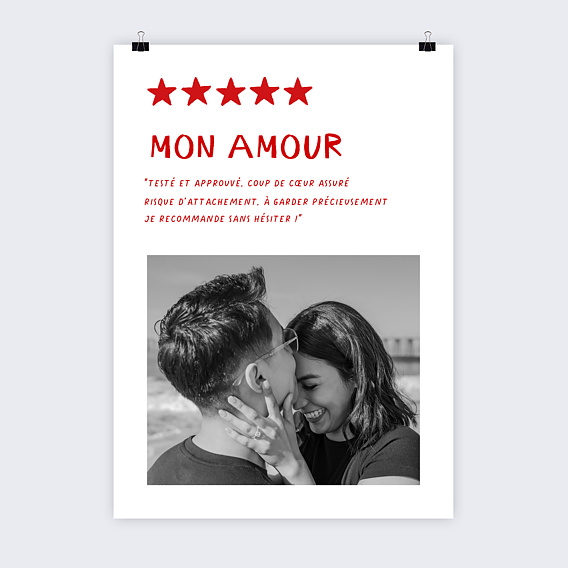 Poster famille Love rating