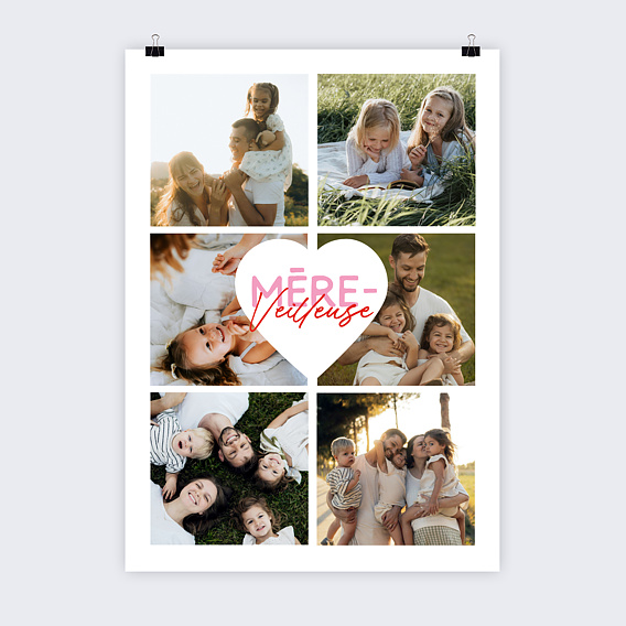 Affiche famille Mère-veilleuse