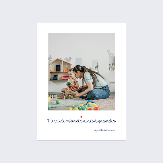Poster famille Message d'enfants