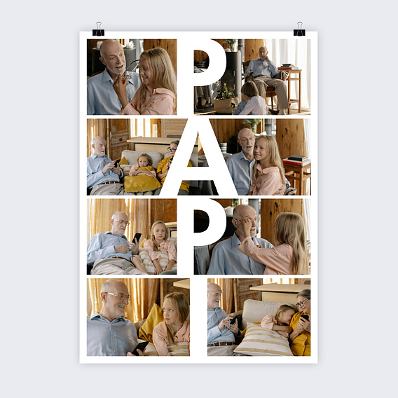 Affiche famille Papi vertical