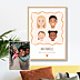 Poster famille Visages minimalistes