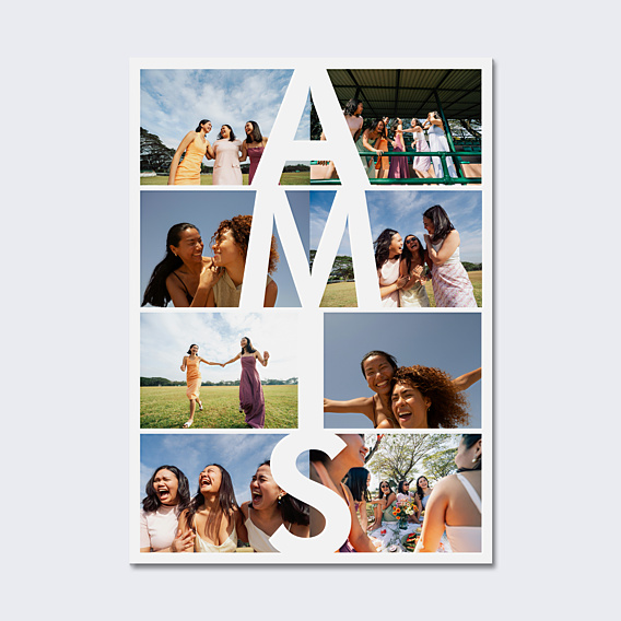 Poster famille Amis vertical
