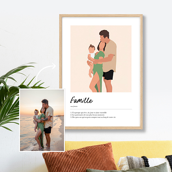 Poster famille Définition famille minimaliste