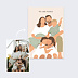 Affiche famille Portrait en illustration minimaliste Après 2