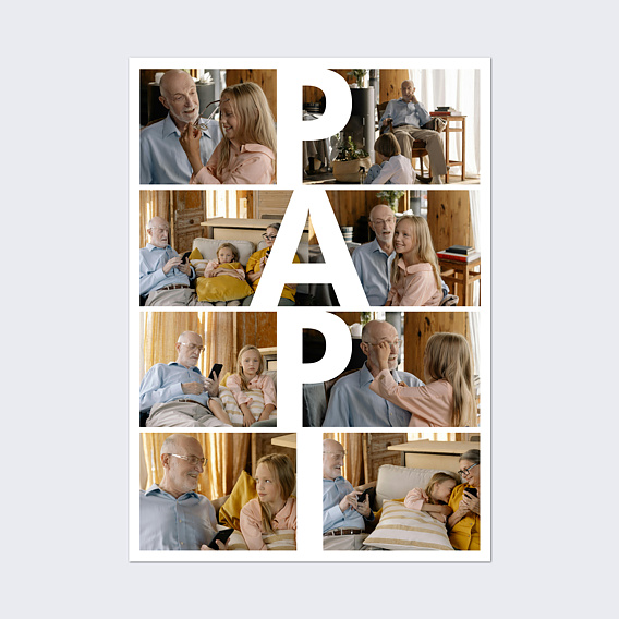 Poster famille Papi vertical