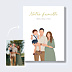 Poster famille Portrait minimaliste ajusté
