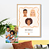 Poster famille Visages minimalistes