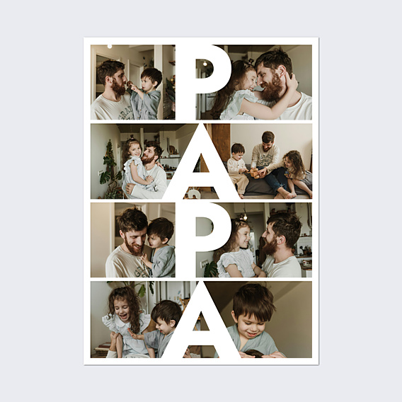 Poster famille Papa vertical